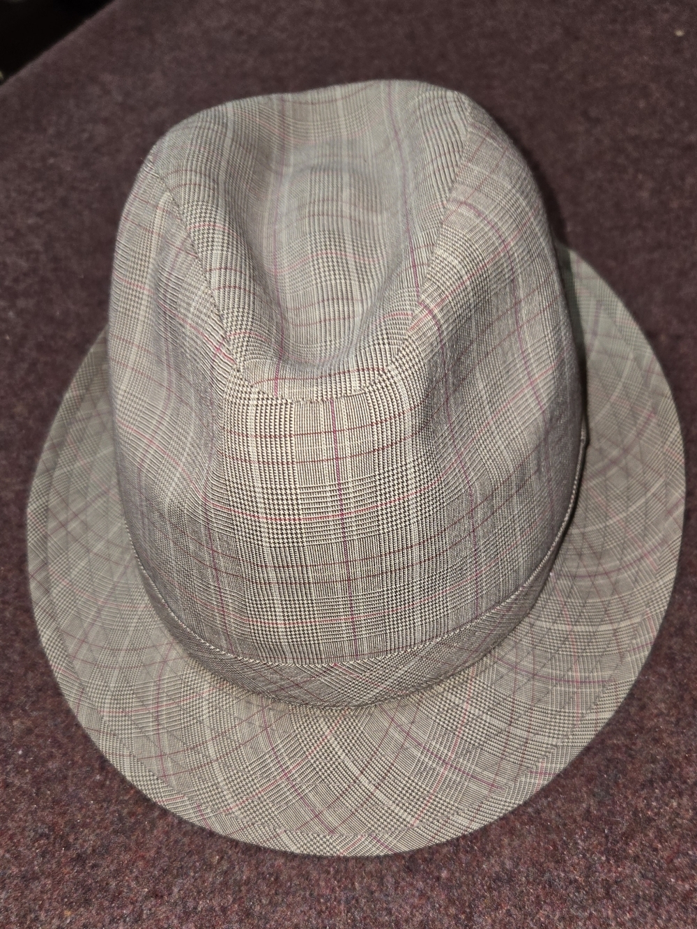 Henschel Hat Co Men's Fedora In Plaid Size XL